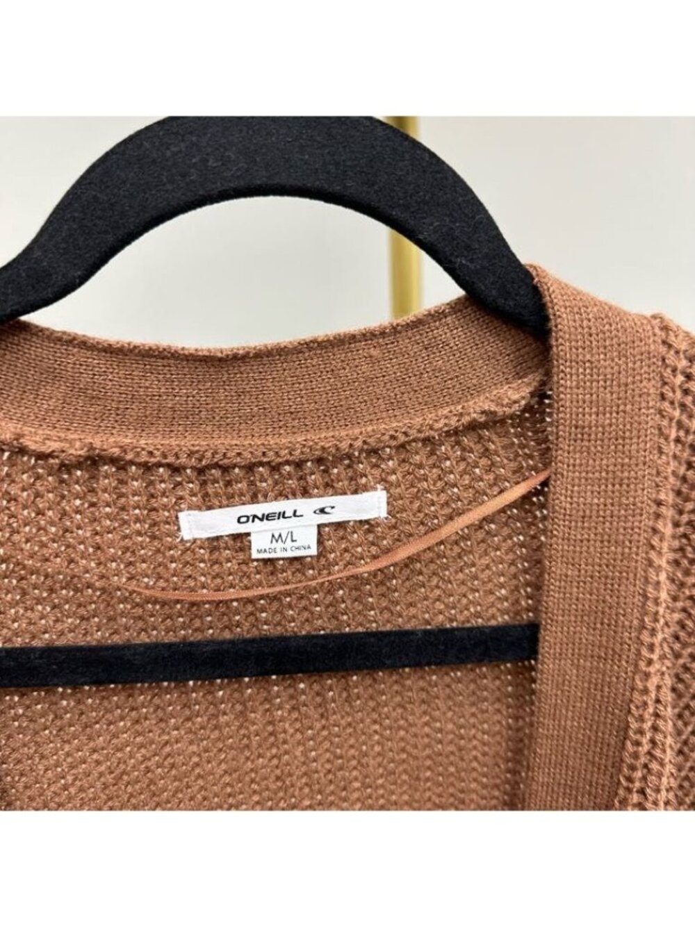 ONeill Kerry Knit Duster Long Open Front Cardigan Sweater Womens Size M/L NEW - Picture 2 of 8